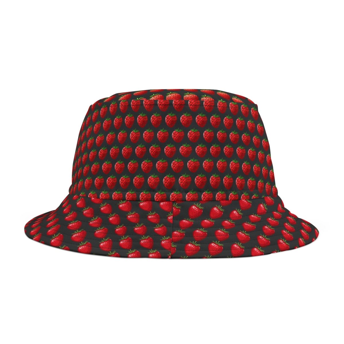 Strawberry Design Bucket Hat - Cute Fruit Print Cap for Summer, Fun Sun Protection Accessory, Trendy Beach Headwear, Fashionable Berry 14996335425702098243 Earthbound Pacific