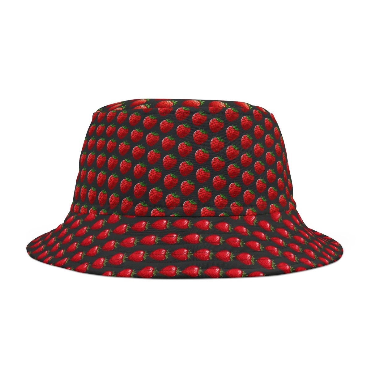 Strawberry Design Bucket Hat - Cute Fruit Print Cap for Summer, Fun Sun Protection Accessory, Trendy Beach Headwear, Fashionable Berry 14996335425702098243 Earthbound Pacific