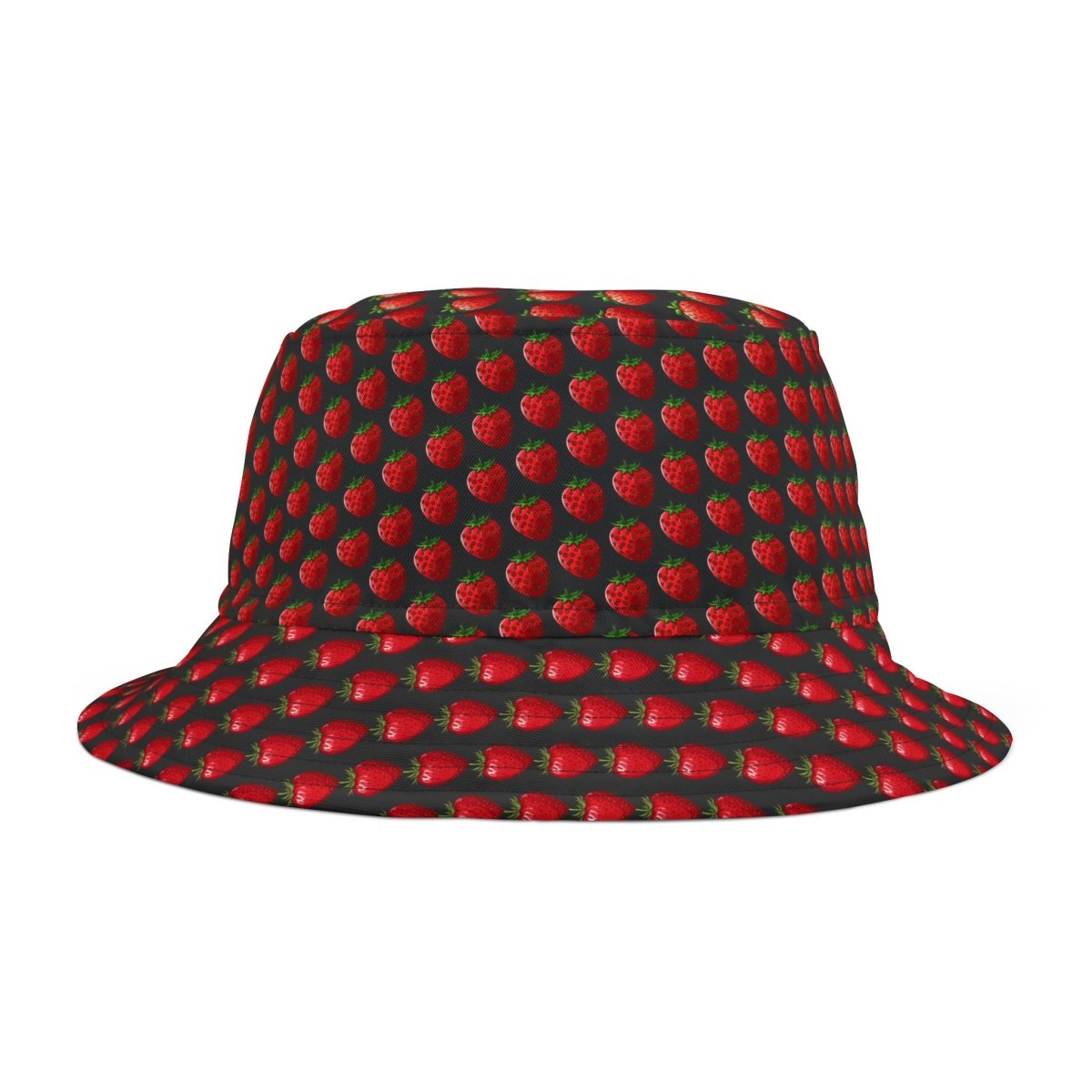 Strawberry Design Bucket Hat - Cute Fruit Print Cap for Summer, Fun Sun Protection Accessory, Trendy Beach Headwear, Fashionable Berry 14996335425702098243 Earthbound Pacific