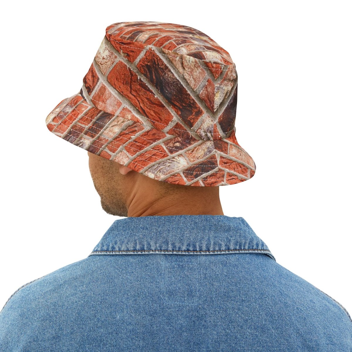 Stylish Brick Wall Pattern Bucket Hat - Trendy Summer Accessory 32677262705036901242 Earthbound Pacific