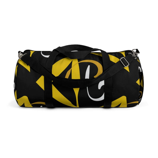 Stylish Duffel Bag Black and Yellow Geometric Design 20562418825006550859 Earthbound Pacific