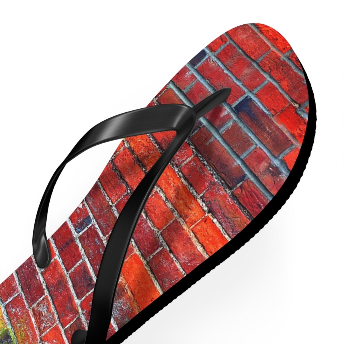 Stylish Red brick wall design Flip Flops 24153948747418451223 Earthbound Pacific