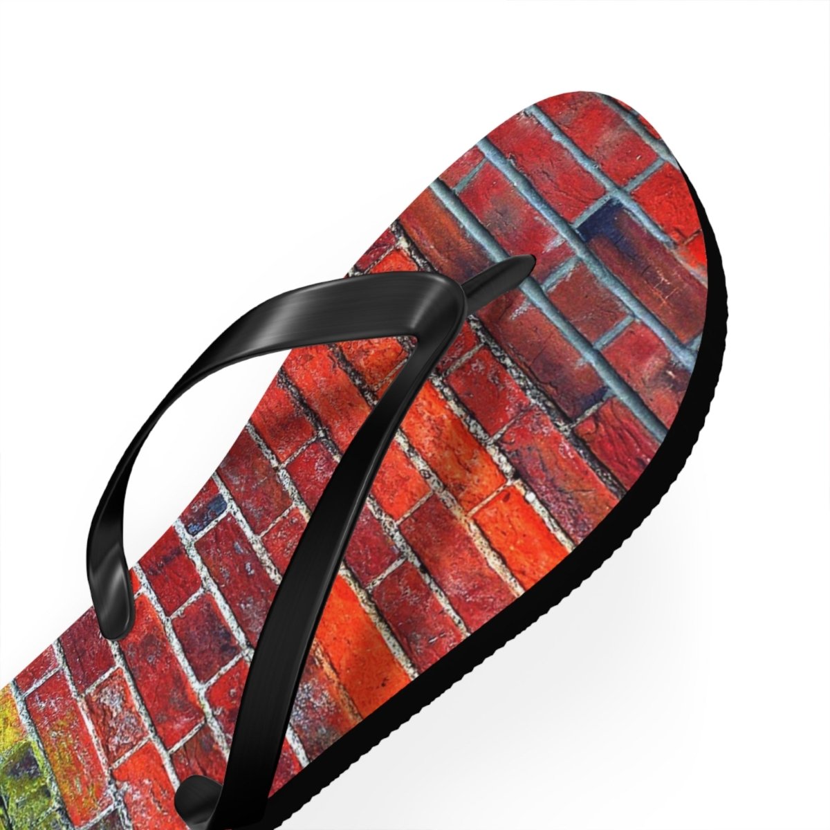 Stylish Red brick wall design Flip Flops 24153948747418451223 Earthbound Pacific