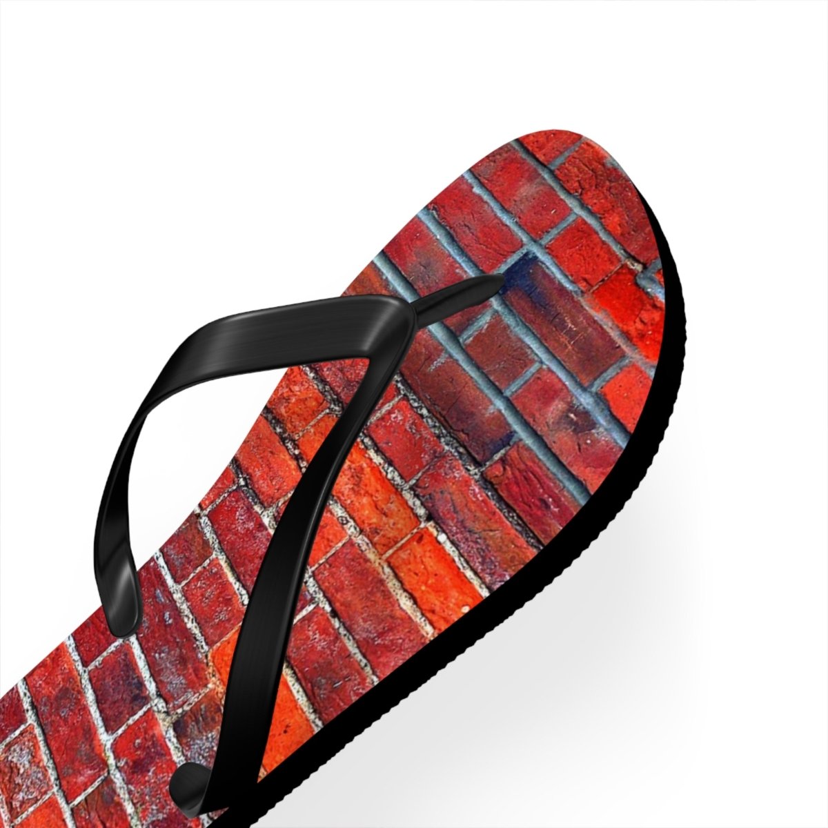 Stylish Red brick wall design Flip Flops 24153948747418451223 Earthbound Pacific