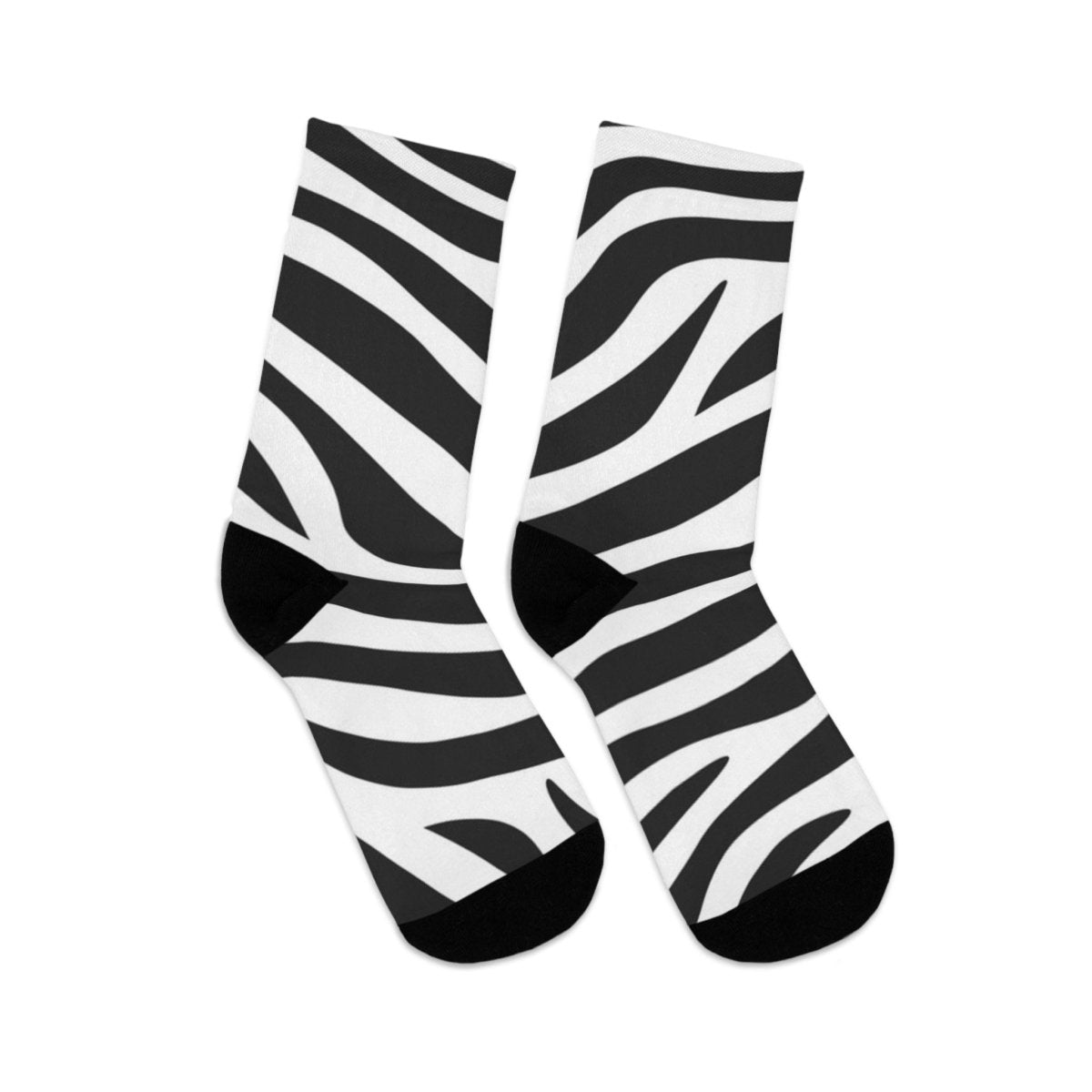Stylish Zebra Print Recycled Poly Socks | Eco - Friendly 12760213536211096795 Earthbound Pacific