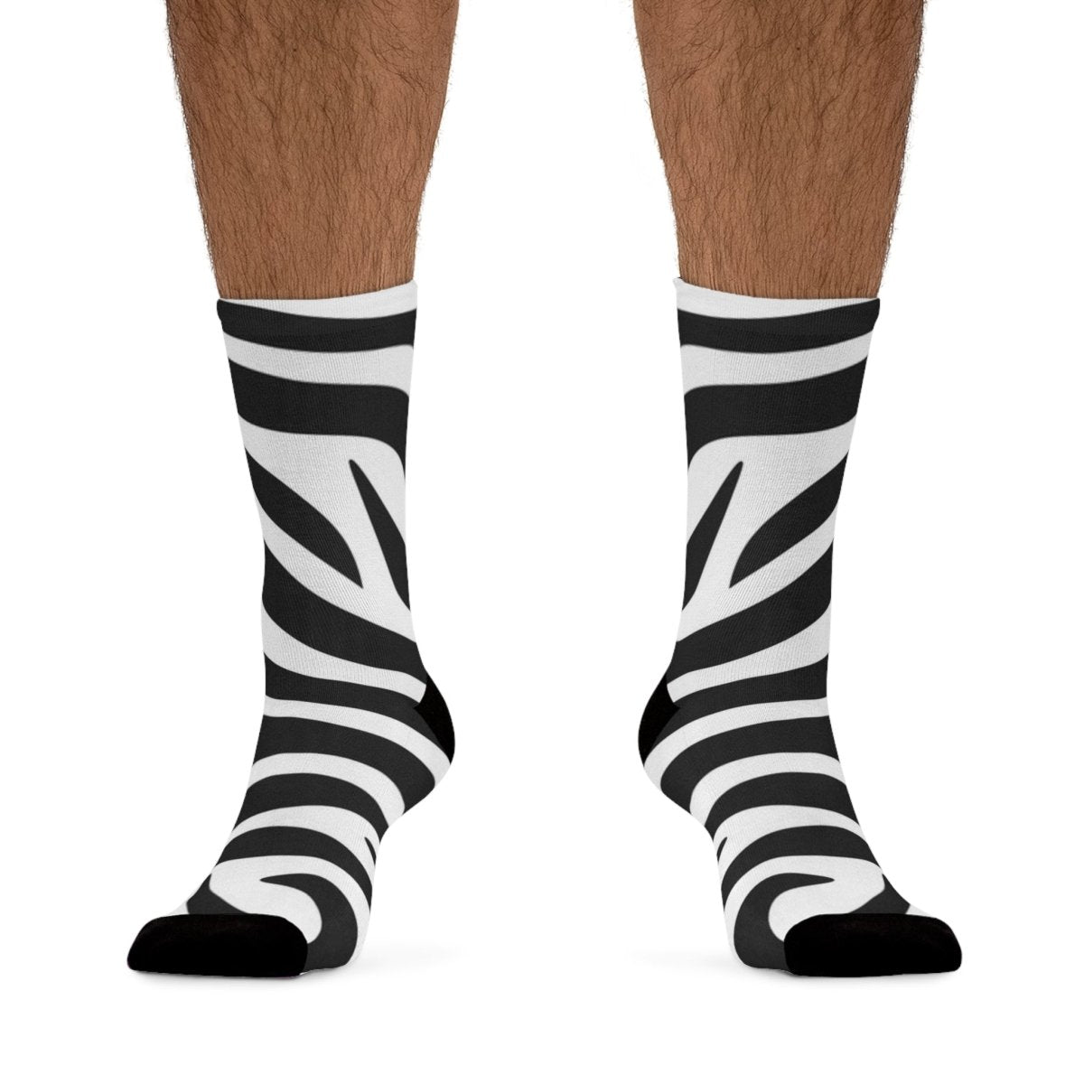 Stylish Zebra Print Recycled Poly Socks | Eco - Friendly 12760213536211096795 Earthbound Pacific