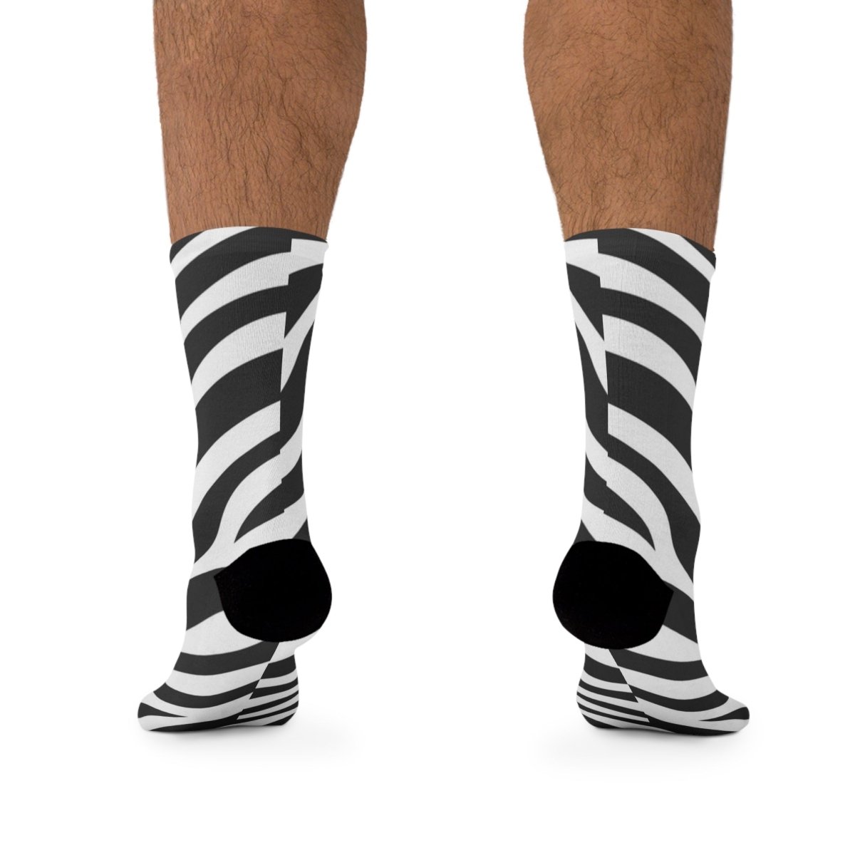 Stylish Zebra Print Recycled Poly Socks | Eco - Friendly 12760213536211096795 Earthbound Pacific