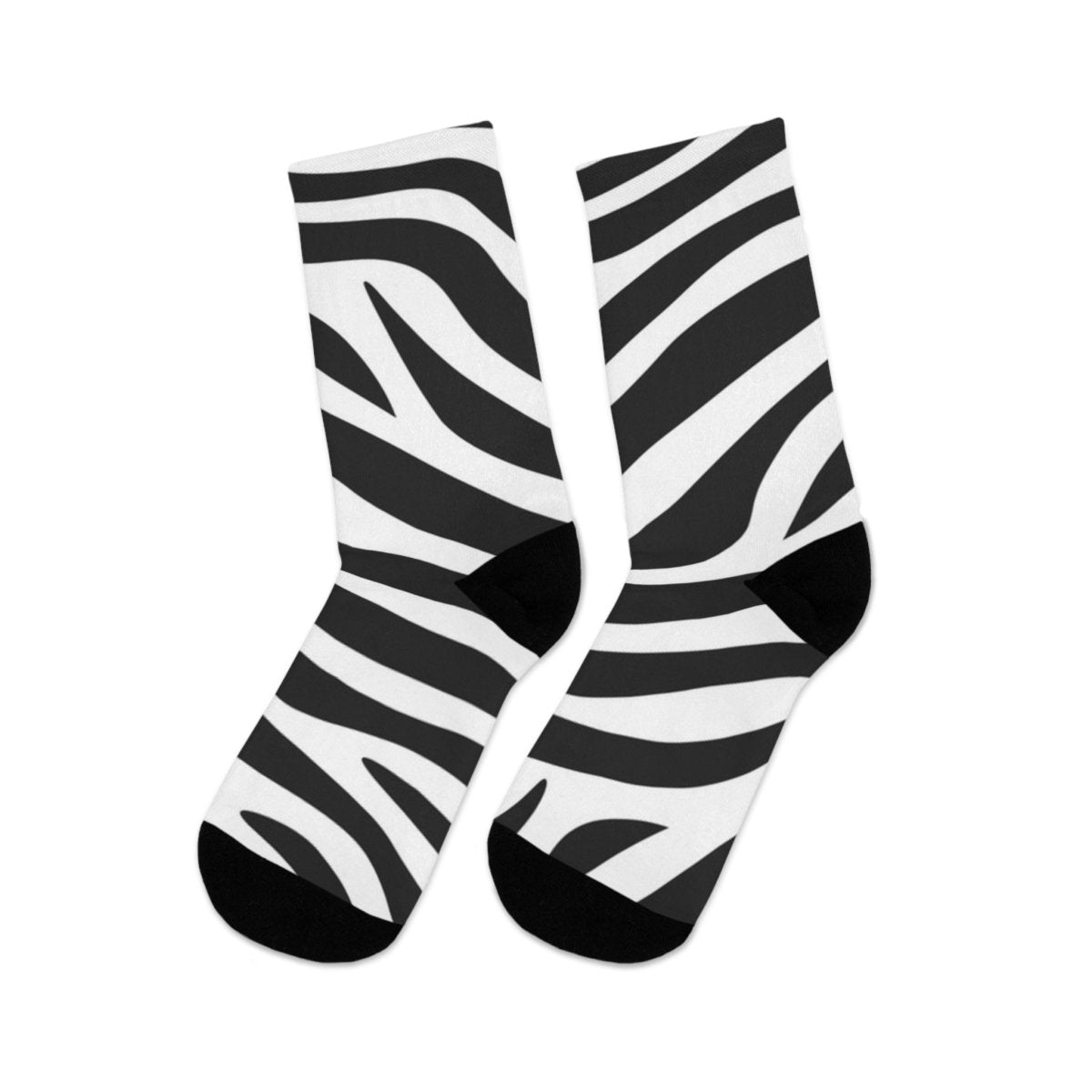 Stylish Zebra Print Recycled Poly Socks | Eco - Friendly 12760213536211096795 Earthbound Pacific
