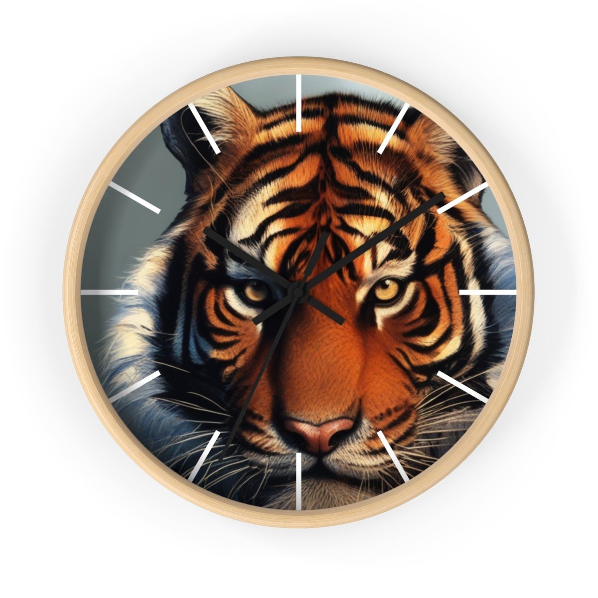 Tiger Face Designer Wall Clock - Earthbound Pacific