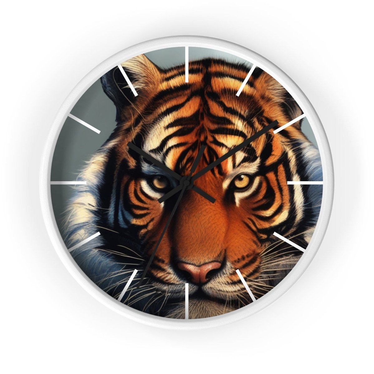 Tiger Face Designer Wall Clock - Earthbound Pacific