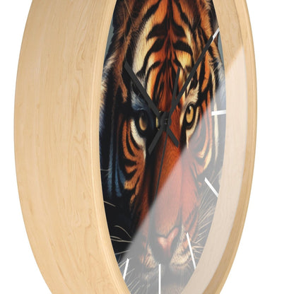 Tiger Face Designer Wall Clock - Earthbound Pacific