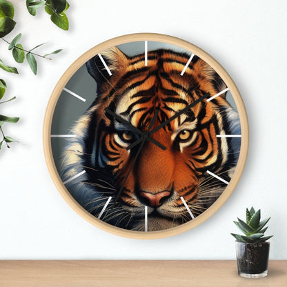 Tiger Face Designer Wall Clock - Earthbound Pacific