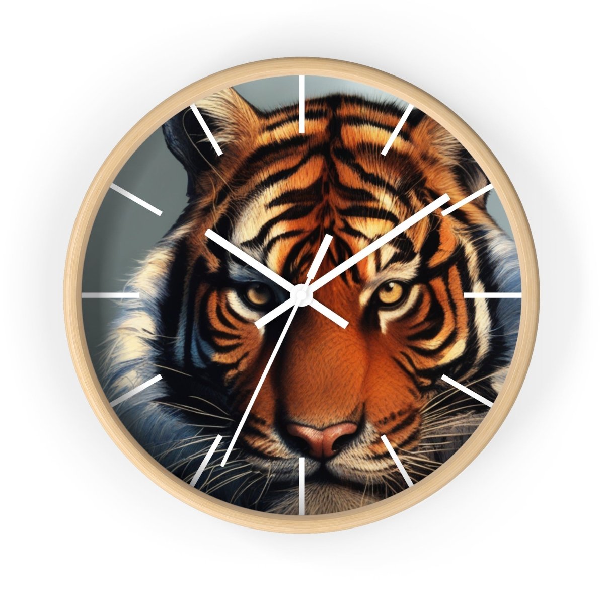 Tiger Face Designer Wall Clock - Earthbound Pacific