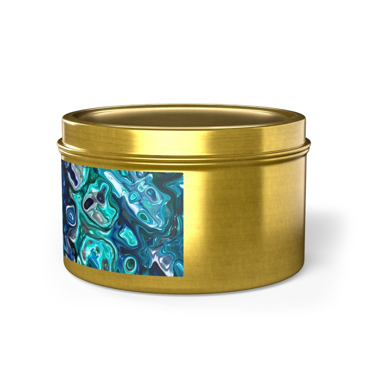 Tin Candles, Ocean - Inspired New Zealand Paua Abalone Design Relaxing Home Decor - Earthbound Pacific