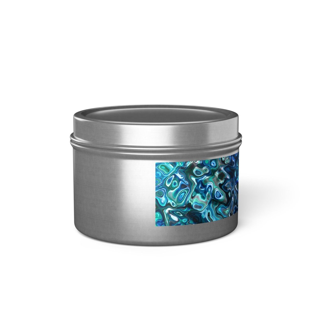 Tin Candles, Ocean - Inspired New Zealand Paua Abalone Design Relaxing Home Decor - Earthbound Pacific