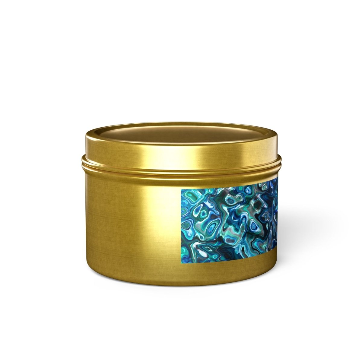 Tin Candles, Ocean - Inspired New Zealand Paua Abalone Design Relaxing Home Decor - Earthbound Pacific