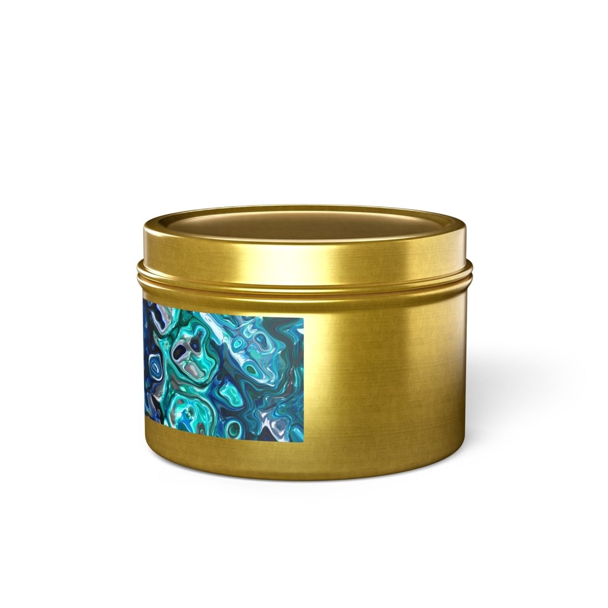 Tin Candles, Ocean - Inspired New Zealand Paua Abalone Design Relaxing Home Decor - Earthbound Pacific