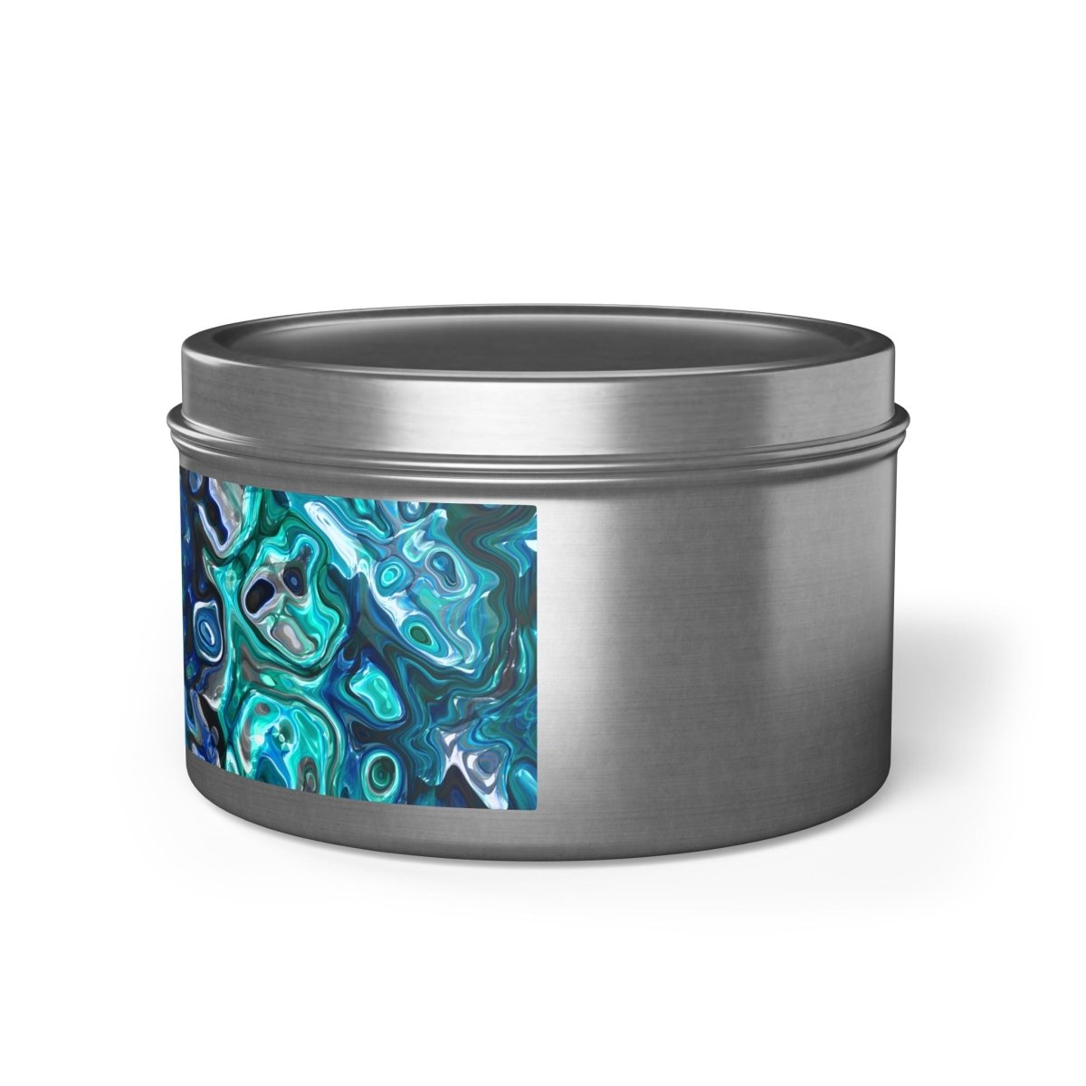 Tin Candles, Ocean - Inspired New Zealand Paua Abalone Design Relaxing Home Decor - Earthbound Pacific