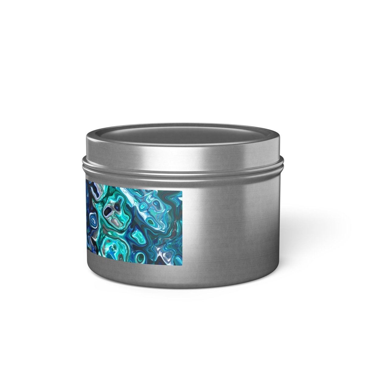 Tin Candles, Ocean - Inspired New Zealand Paua Abalone Design Relaxing Home Decor - Earthbound Pacific