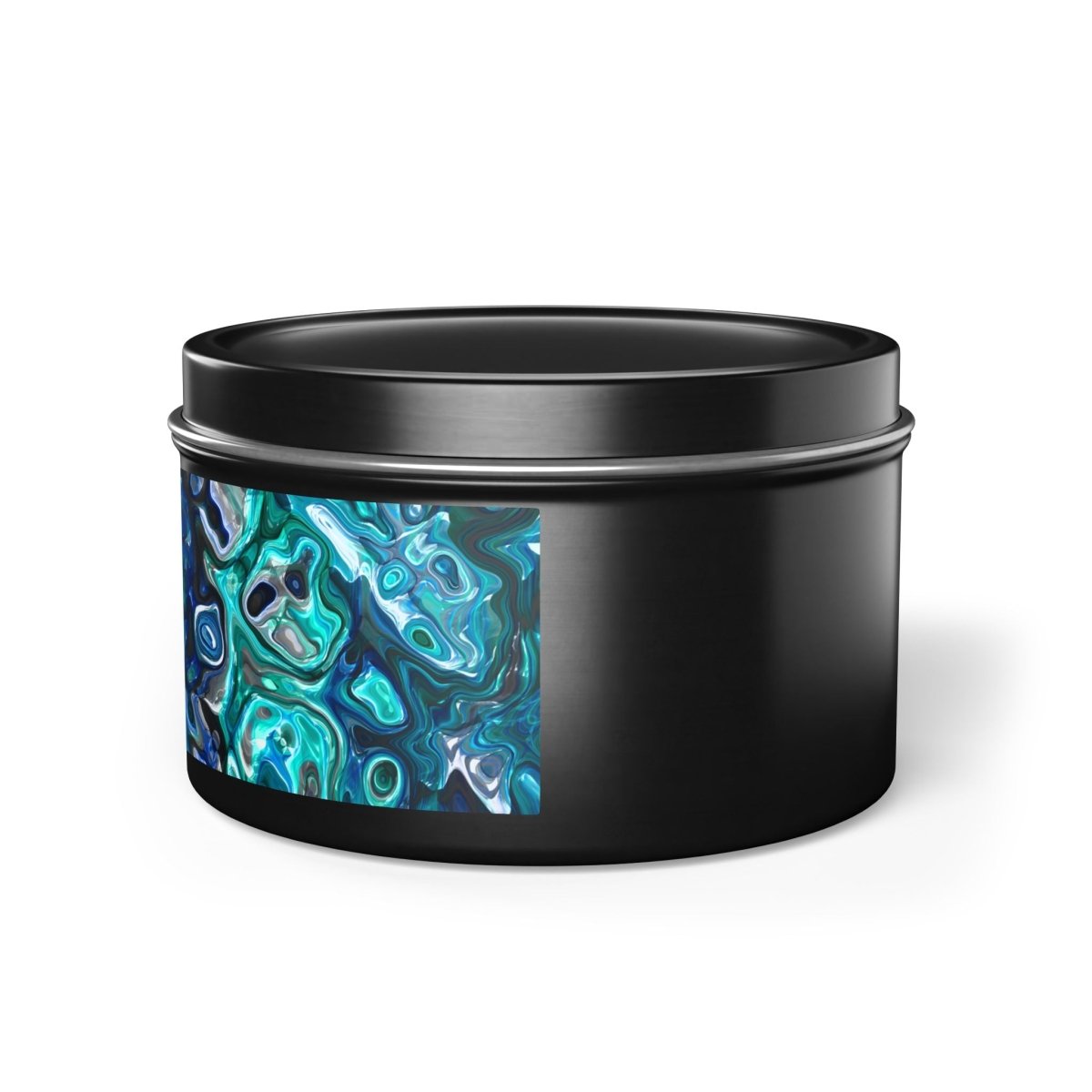 Tin Candles, Ocean - Inspired New Zealand Paua Abalone Design Relaxing Home Decor - Earthbound Pacific