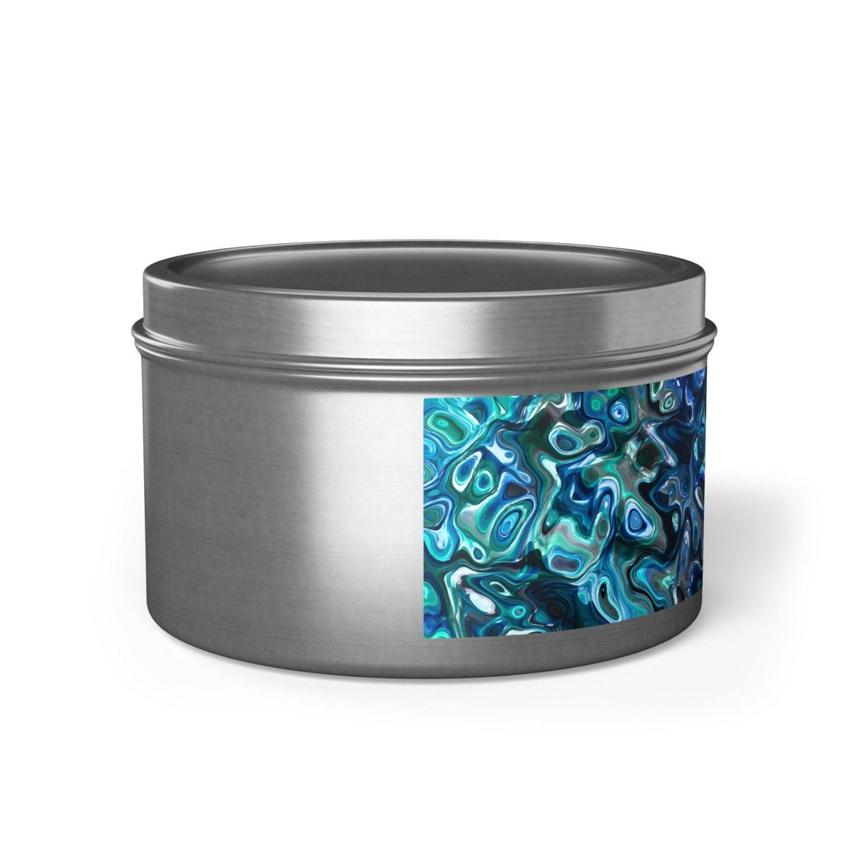 Tin Candles, Ocean - Inspired New Zealand Paua Abalone Design Relaxing Home Decor - Earthbound Pacific