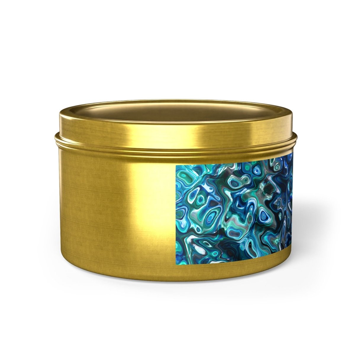 Tin Candles, Ocean - Inspired New Zealand Paua Abalone Design Relaxing Home Decor - Earthbound Pacific