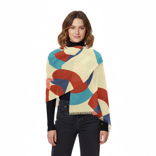 Trendy Light Scarf with Colorful Geometric Design 19716674070048395863 Earthbound Pacific