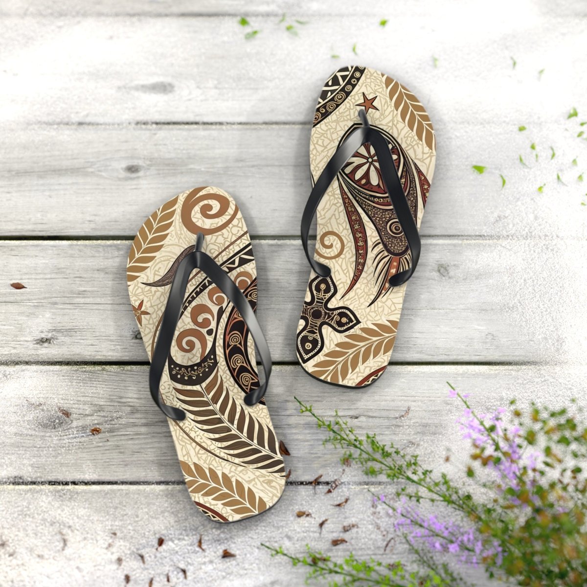 Tribal Spirit Flip Flops 52139262671505677118 Earthbound Pacific