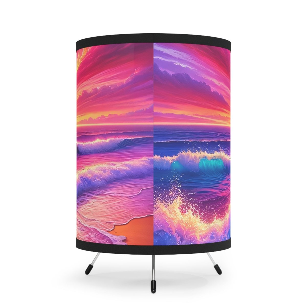 Tripod Lamp - Colorful Ocean Sunset Design 22382077308368443495 Earthbound Pacific