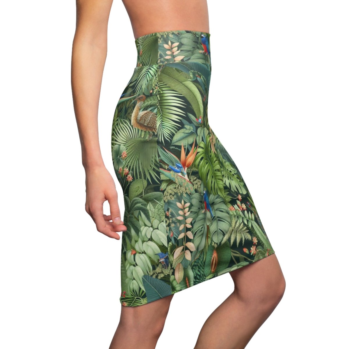 Tropical Rain Forest Pencil Skirt - Earthbound Pacific