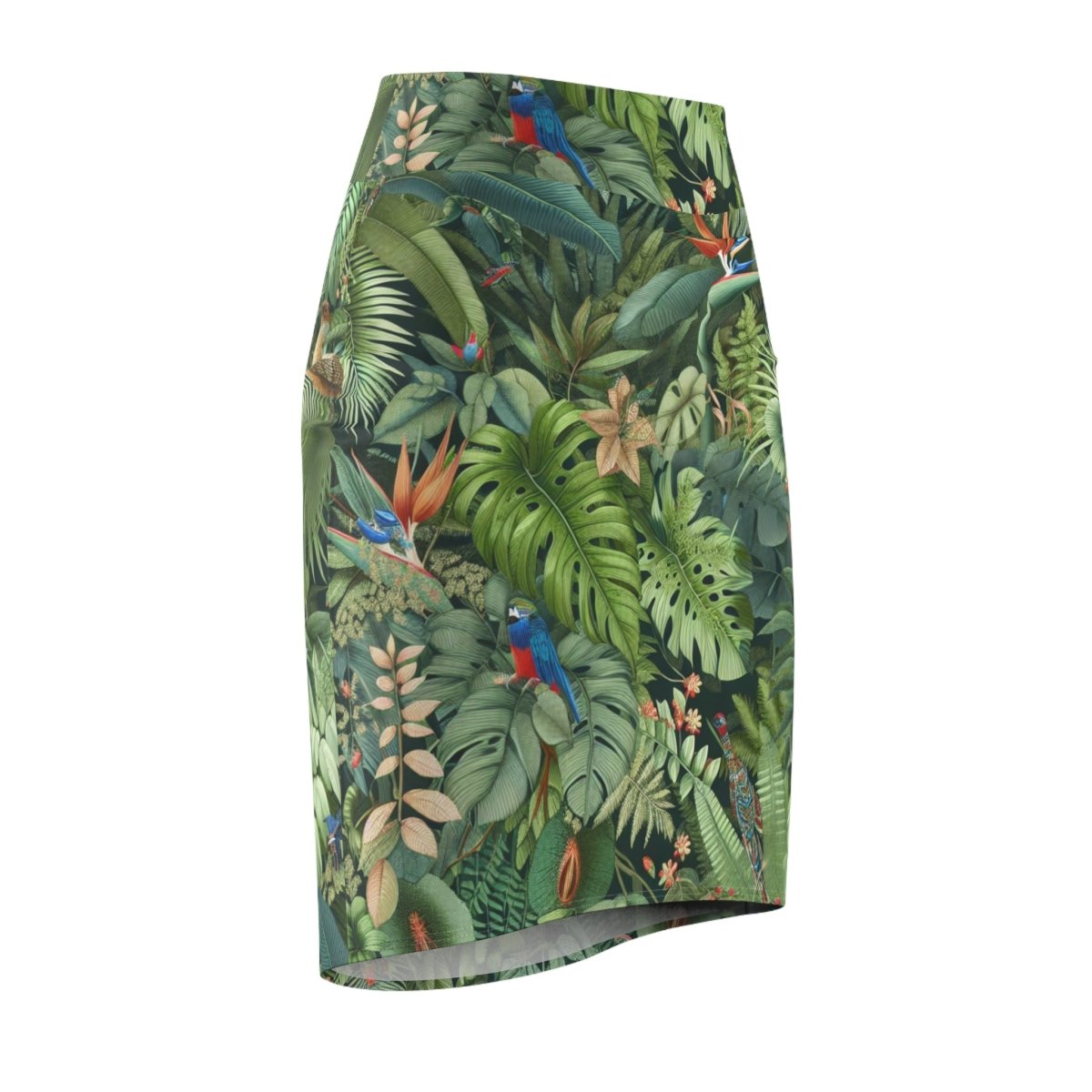 Tropical Rain Forest Pencil Skirt - Earthbound Pacific