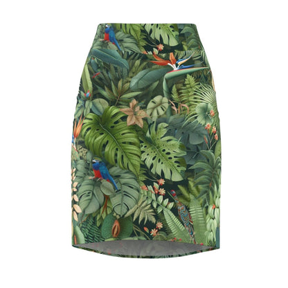 Tropical Rain Forest Pencil Skirt - Earthbound Pacific