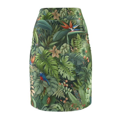 Tropical Rain Forest Pencil Skirt - Earthbound Pacific