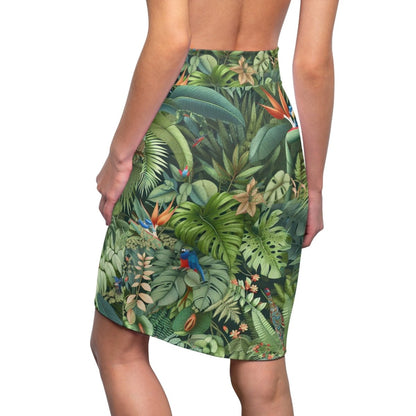 Tropical Rain Forest Pencil Skirt - Earthbound Pacific