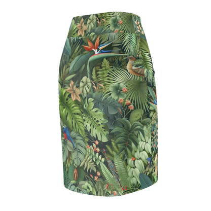 Tropical Rain Forest Pencil Skirt - Earthbound Pacific