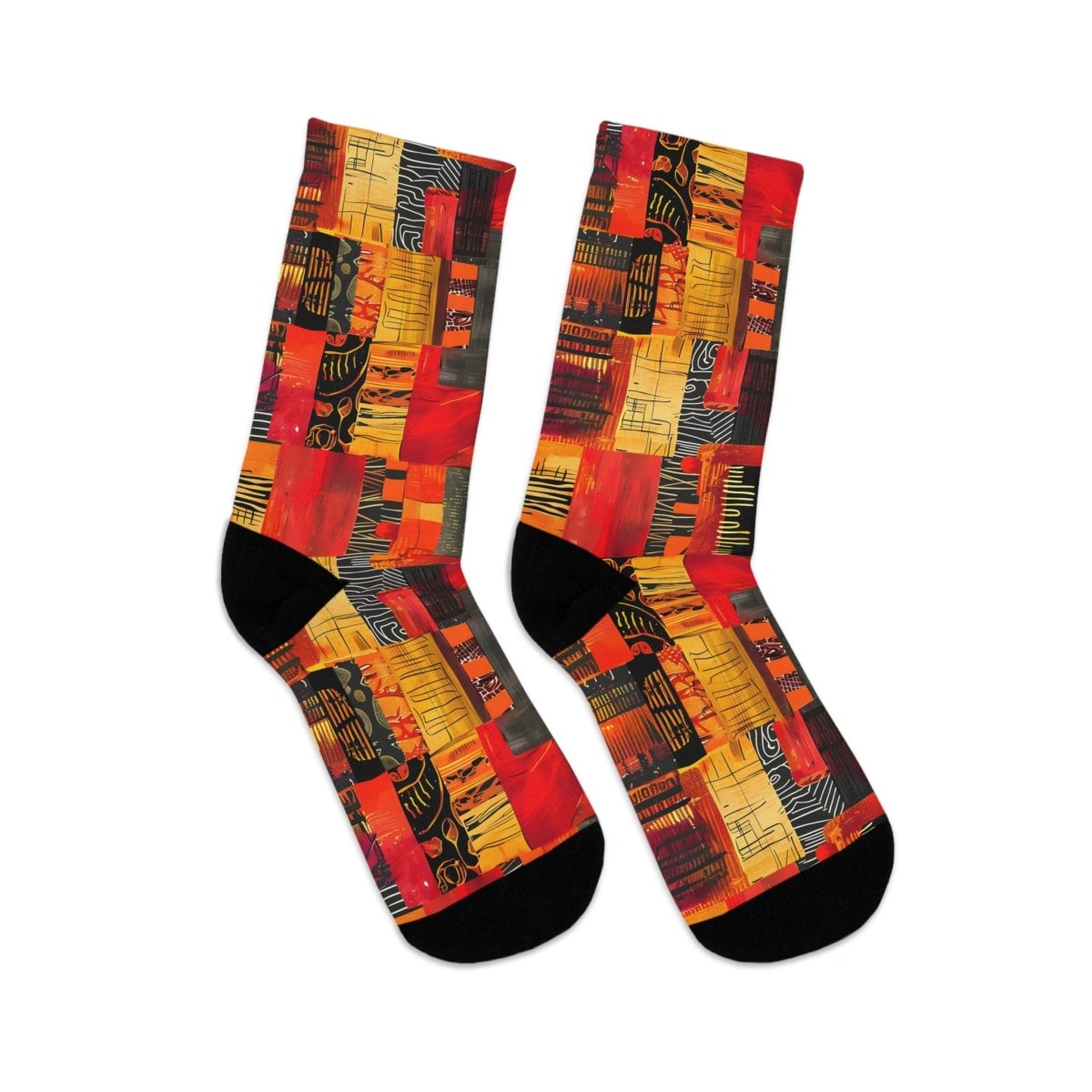 Unisex Socks African Tribal Design  1 - Eco Friendly Recycled Poly 25580685782231807381 Earthbound Pacific