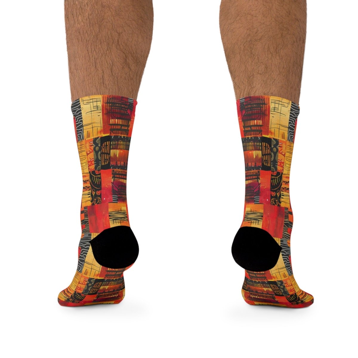 Unisex Socks African Tribal Design  1 - Eco Friendly Recycled Poly 25580685782231807381 Earthbound Pacific