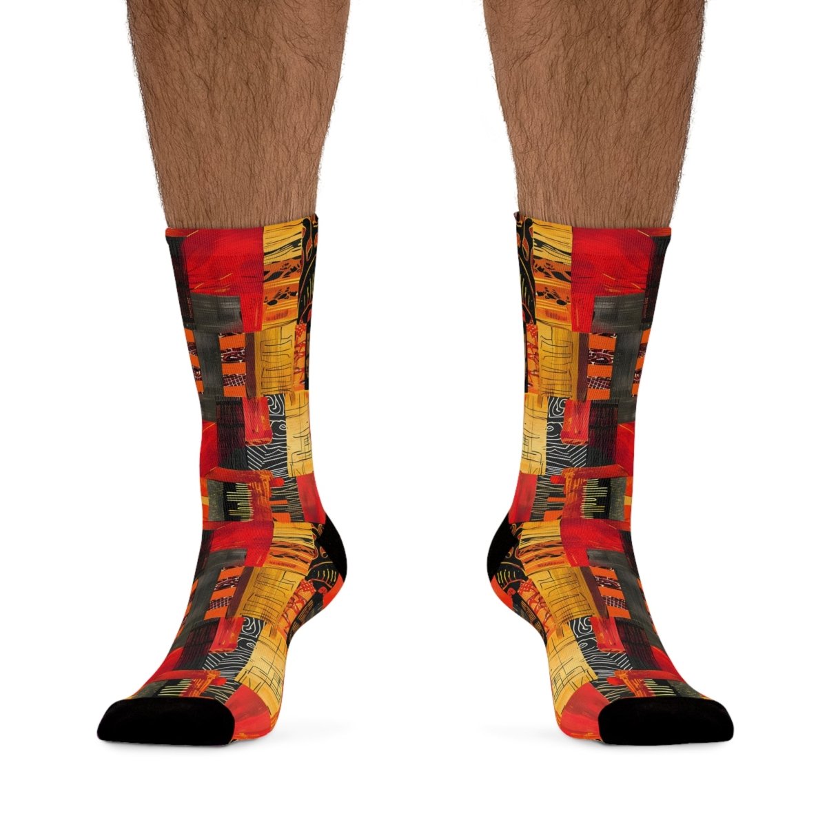 Unisex Socks African Tribal Design  1 - Eco Friendly Recycled Poly 25580685782231807381 Earthbound Pacific