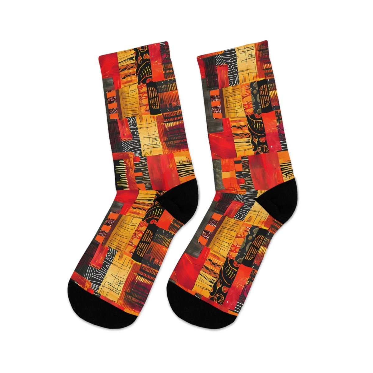 Unisex Socks African Tribal Design  1 - Eco Friendly Recycled Poly 25580685782231807381 Earthbound Pacific