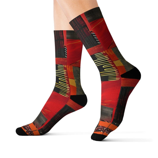 Unisex Socks African Tribal Design 12657618260381948889 Earthbound Pacific