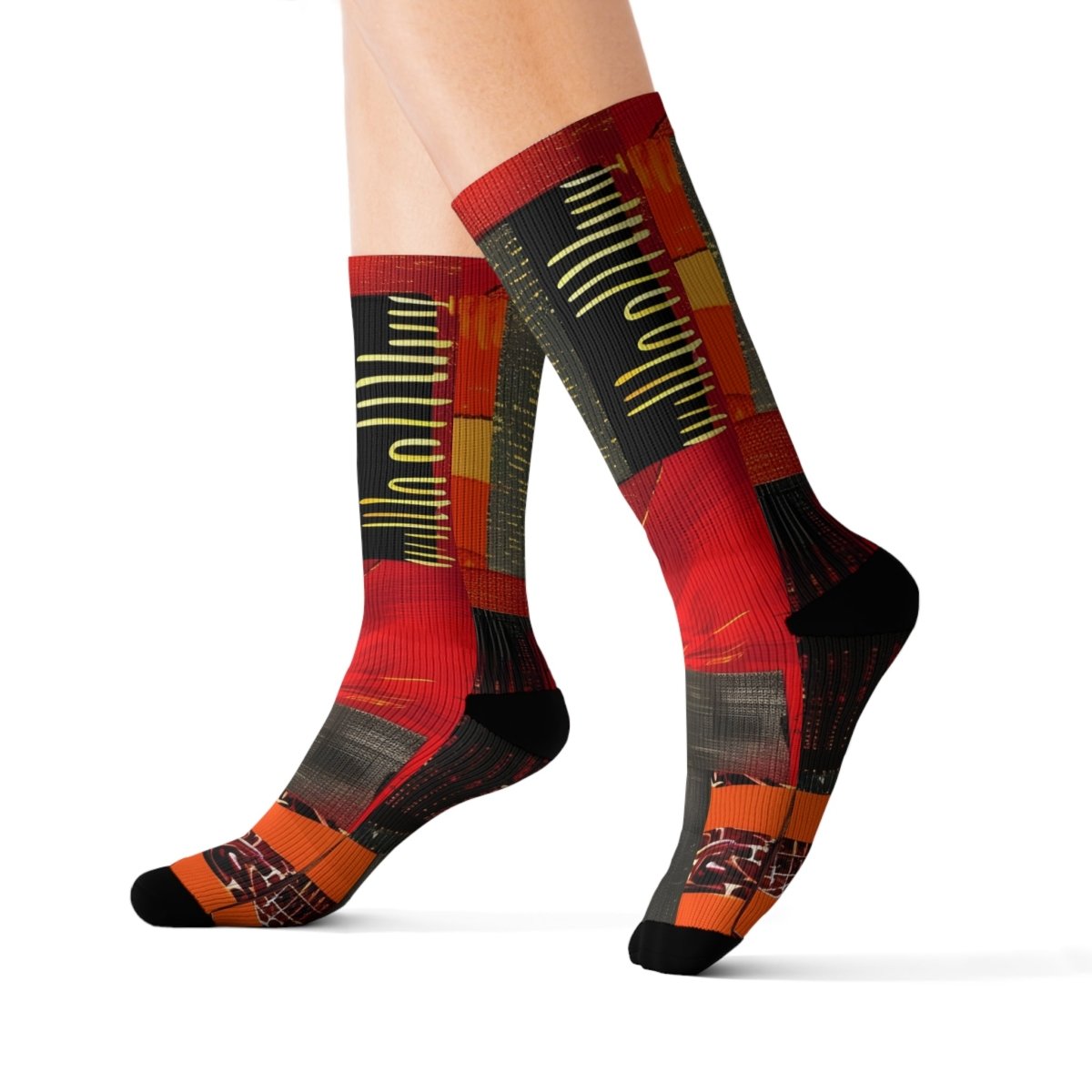 Unisex Socks African Tribal Design 14586094773263752017 Earthbound Pacific