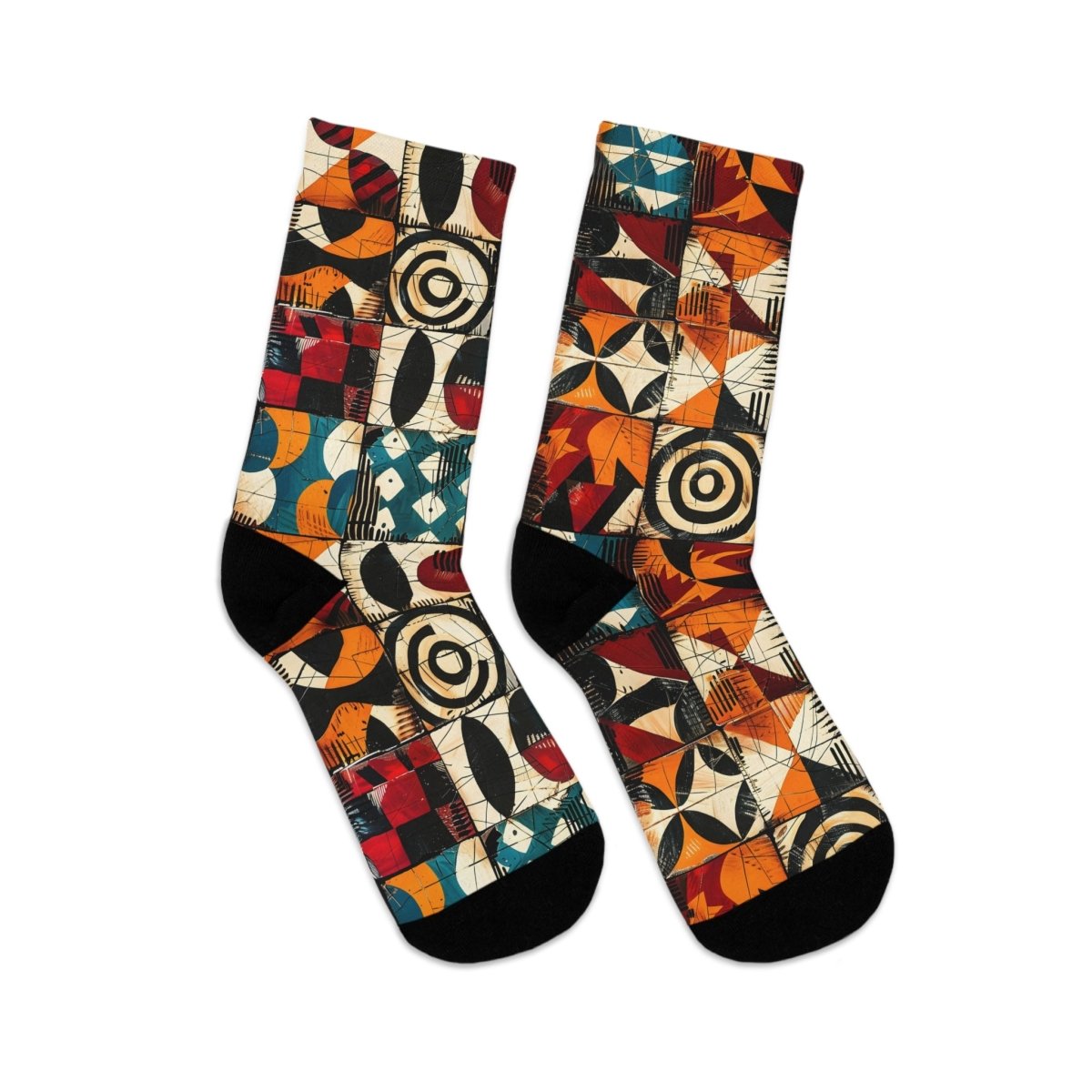 Unisex Socks African Tribal Design 4 - Eco Friendly Recycled Poly 22831225621003826921 Earthbound Pacific