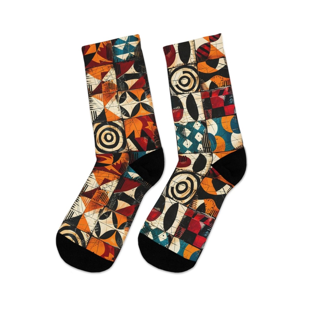 Unisex Socks African Tribal Design 4 - Eco Friendly Recycled Poly 22831225621003826921 Earthbound Pacific