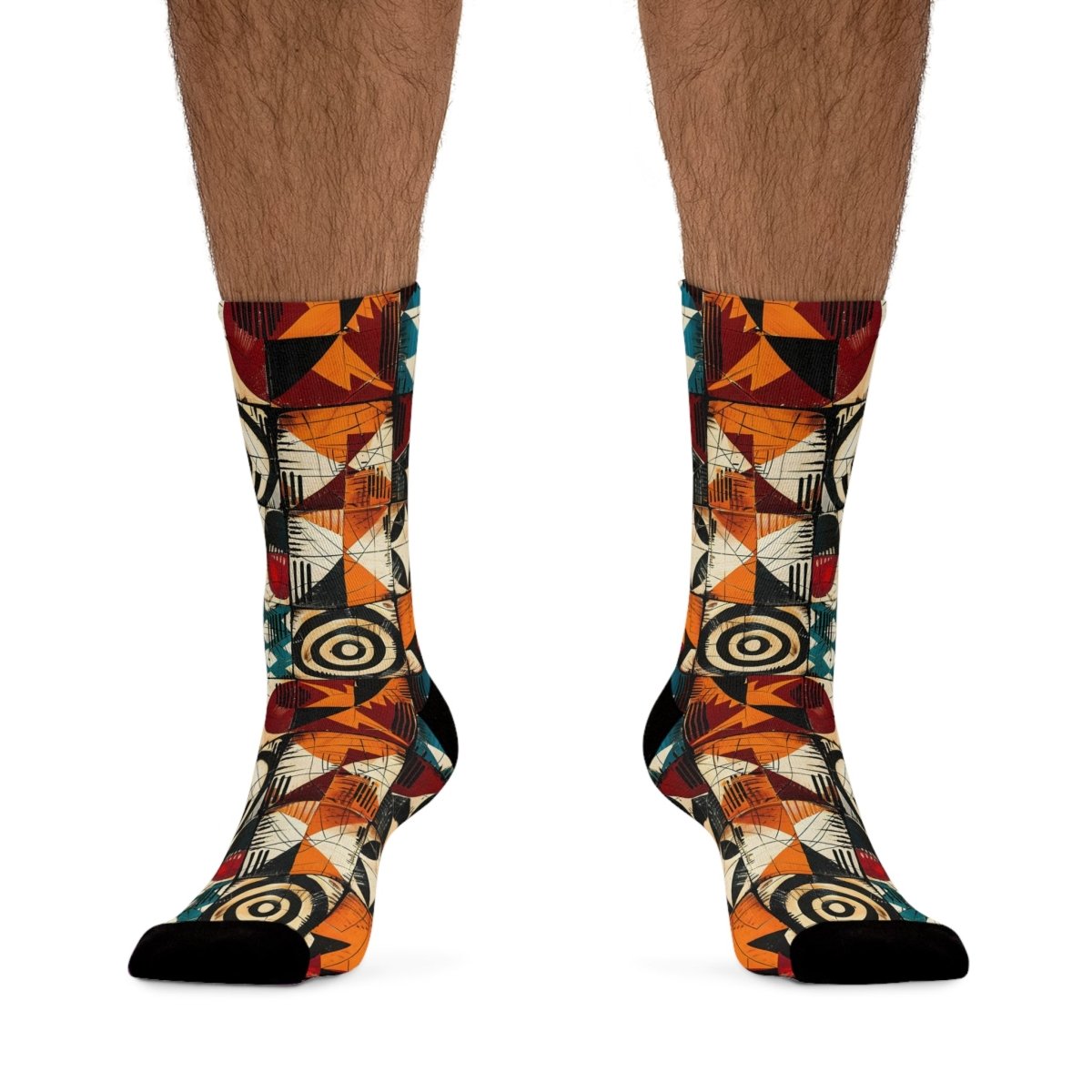 Unisex Socks African Tribal Design 4 - Eco Friendly Recycled Poly 22831225621003826921 Earthbound Pacific