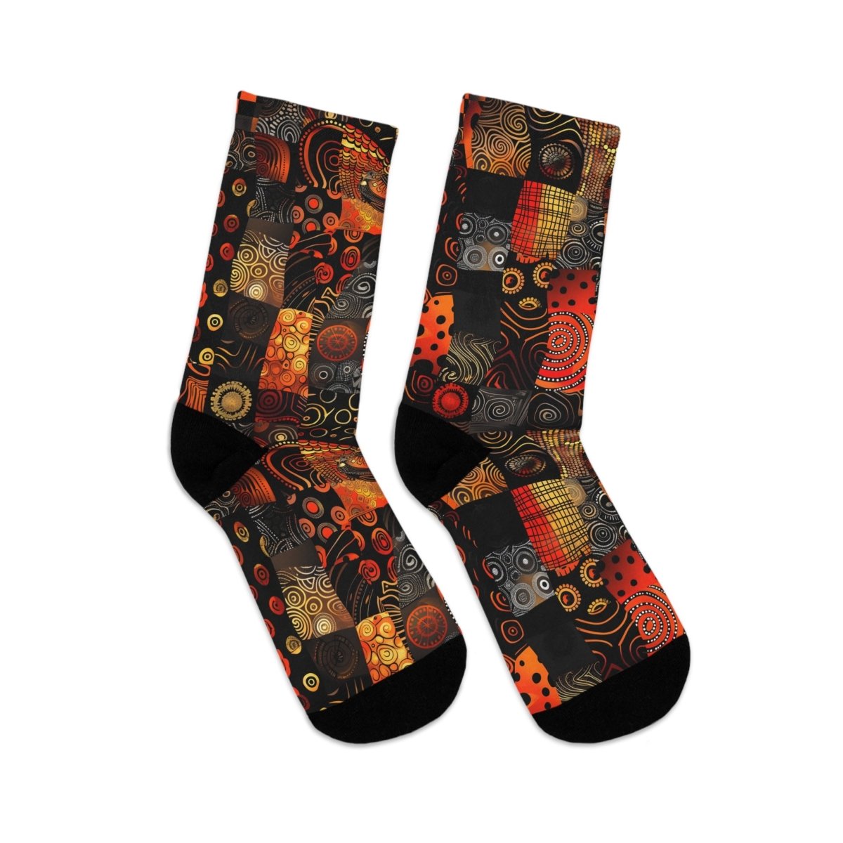 Unisex Socks African Tribal Design  8 - Eco Friendly Recycled Poly 13714927275447303220 Earthbound Pacific
