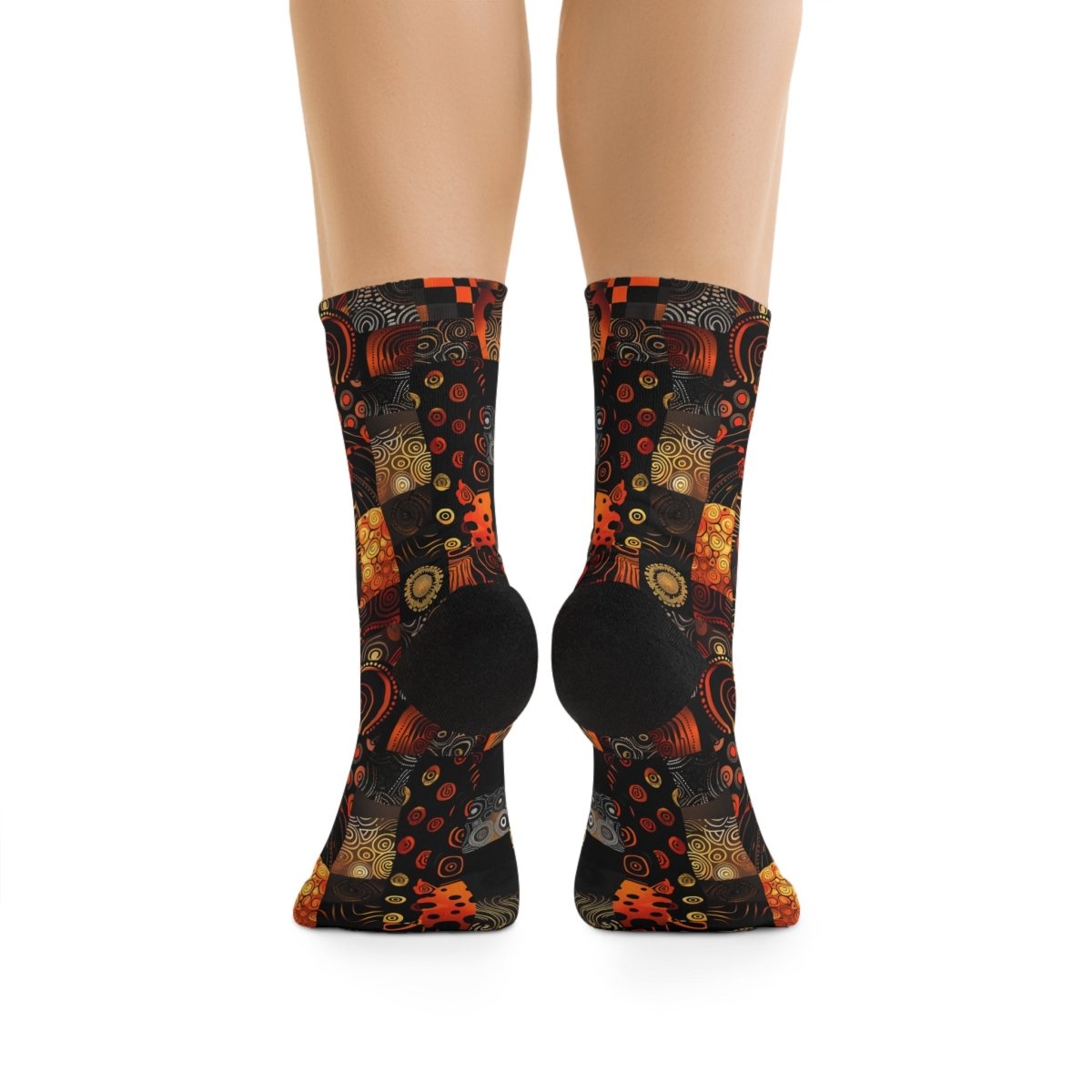 Unisex Socks African Tribal Design  8 - Eco Friendly Recycled Poly 13714927275447303220 Earthbound Pacific