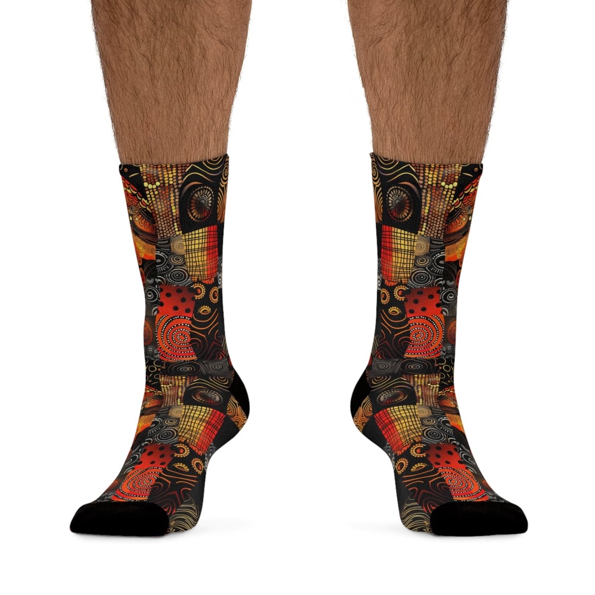 Unisex Socks African Tribal Design  8 - Eco Friendly Recycled Poly 13714927275447303220 Earthbound Pacific