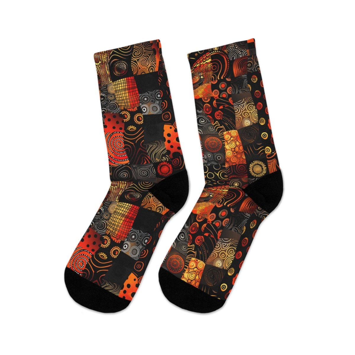 Unisex Socks African Tribal Design  8 - Eco Friendly Recycled Poly 13714927275447303220 Earthbound Pacific