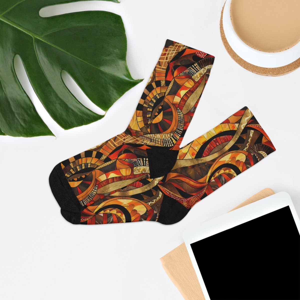 Unisex Socks African Tribal Design - Eco Friendly Recycled Poly 16963904540902268194 Earthbound Pacific