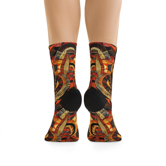 Unisex Socks African Tribal Design - Eco Friendly Recycled Poly 16963904540902268194 Earthbound Pacific